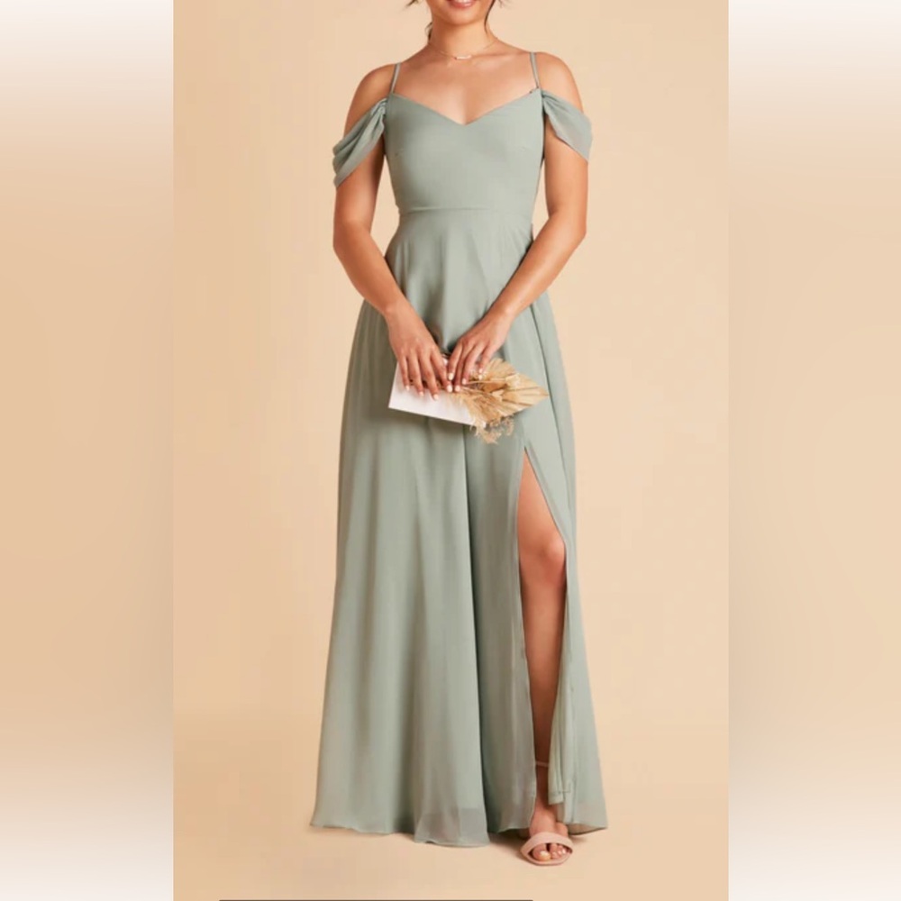 Birdy Grey Sage Devin Dress Size Medium with slit